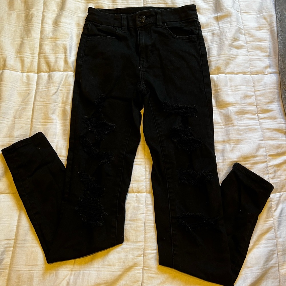 American Eagle Next Level Stretch Ripped Jeans